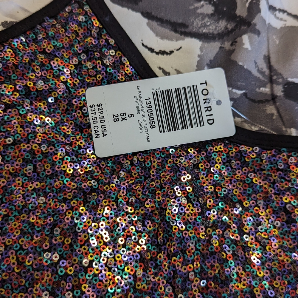 Sequin tank top